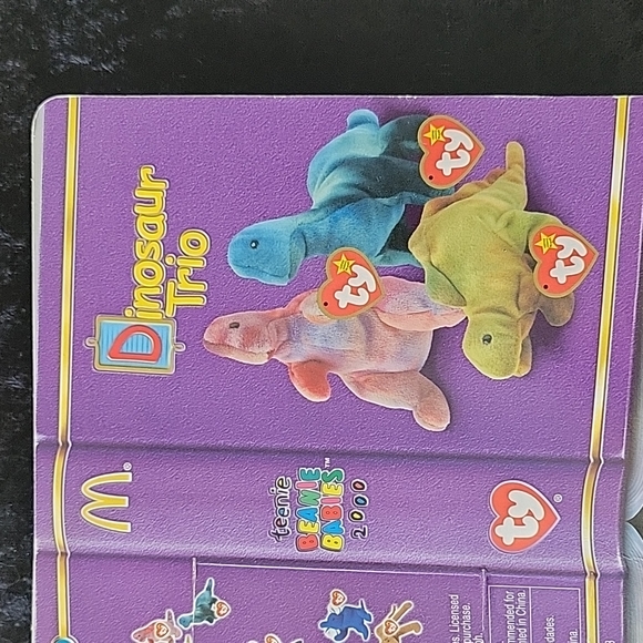 TY 2000 McDonald's Teenie Beanie Steg the Stegosaurus - Picture 6 of 6